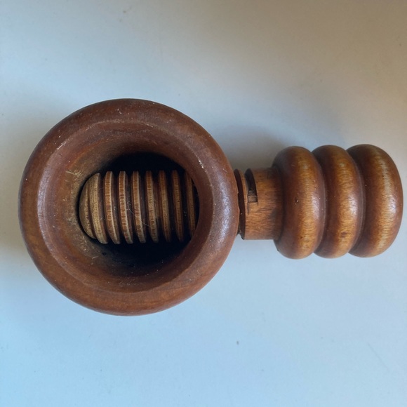 Wooden Nut Cracker Hand Turn primitive style - Picture 3 of 5
